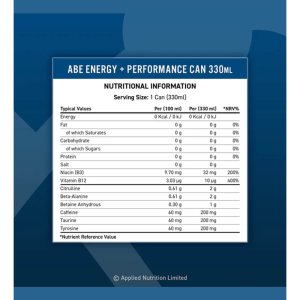 ABE – ENERGY & PERFORMANCE PRE WORKOUT | 1 Can »330ml »