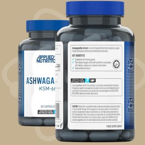 ASHWAGANDHA KSM-66 – Applied Nutrition | 60 Capsules