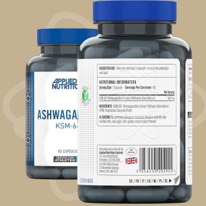 ASHWAGANDHA KSM-66 – Applied Nutrition | 60 Capsules
