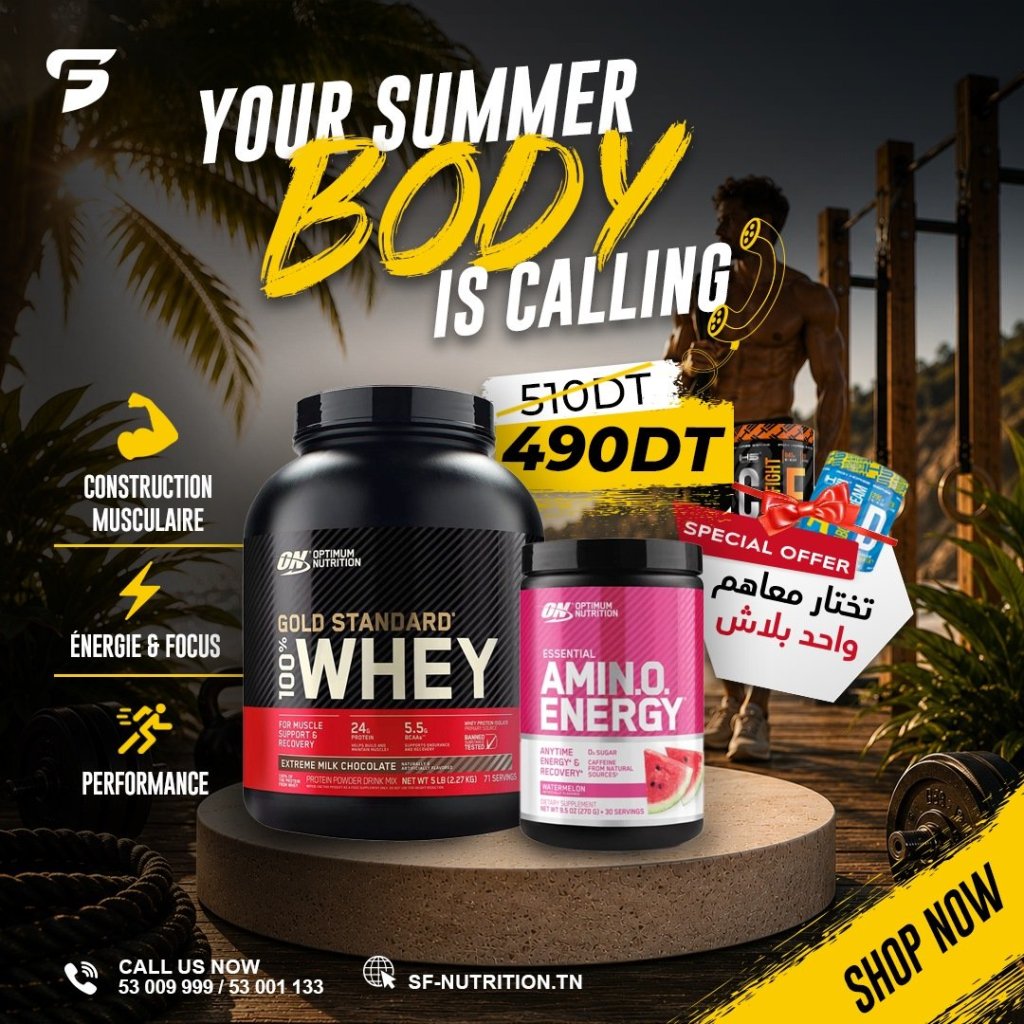 Gold Standard 100% Whey + ON Essential Amino Energy + 1 Cadeau au Choix Offert