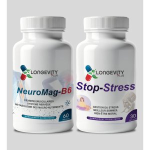 Pack Anti-Stress Magnésium | LongevityPlus Longevity Plus Tunisie