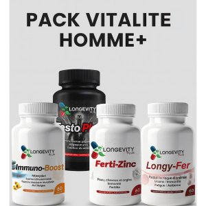Pack Vitalité Homme+ Longevity Plus Tunisie